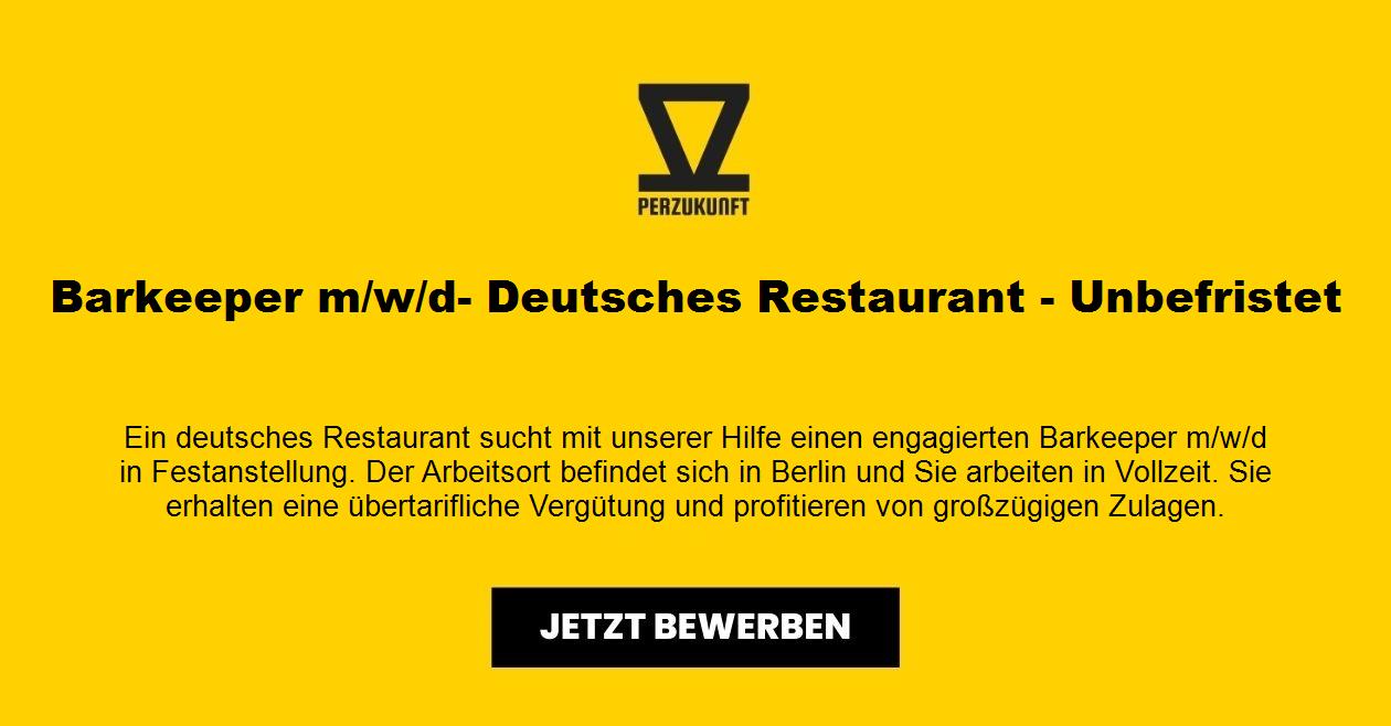 Barkeeper (m/w/d) - Deutsches Restaurant