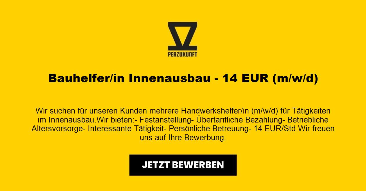 Bauhelfer/in - Innenausbau - 30,25 EUR (m/w/d)