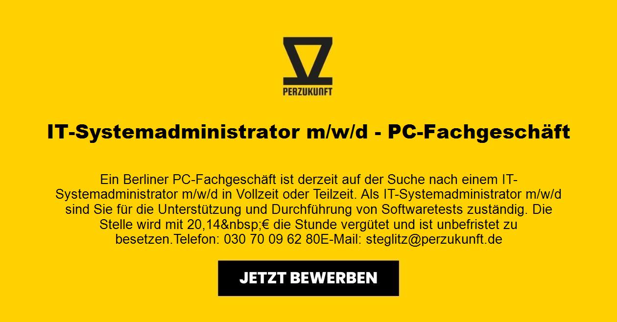 IT-Systemadministrator (m/w/d) PC-Fachgeschäft