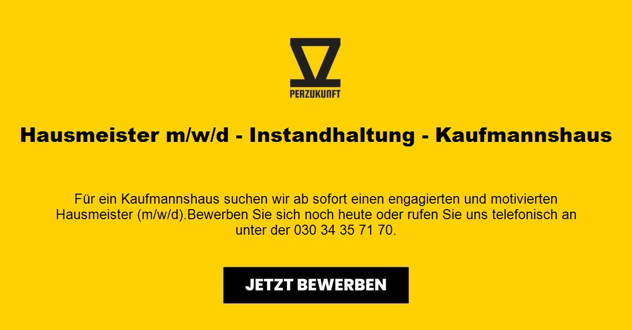 Hausmeister m/w/d - Instandhaltung - Kaufmannshaus