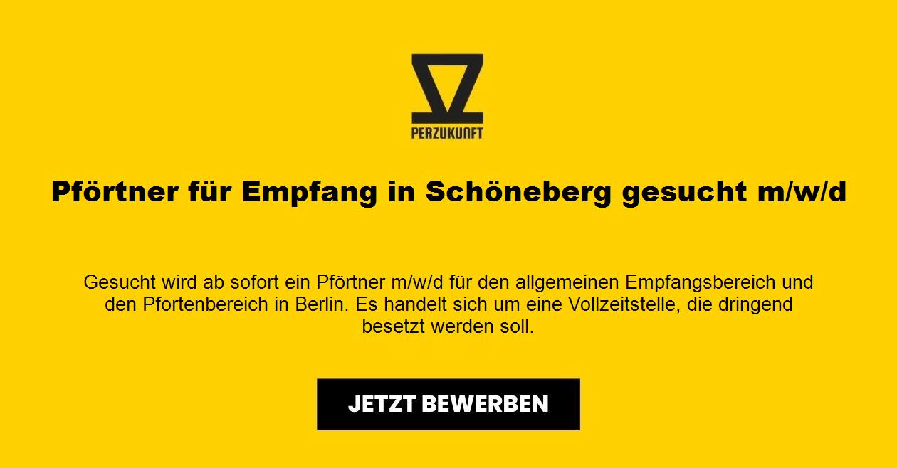 Pförtner für Empfang in Schöneberg gesucht m/w/d