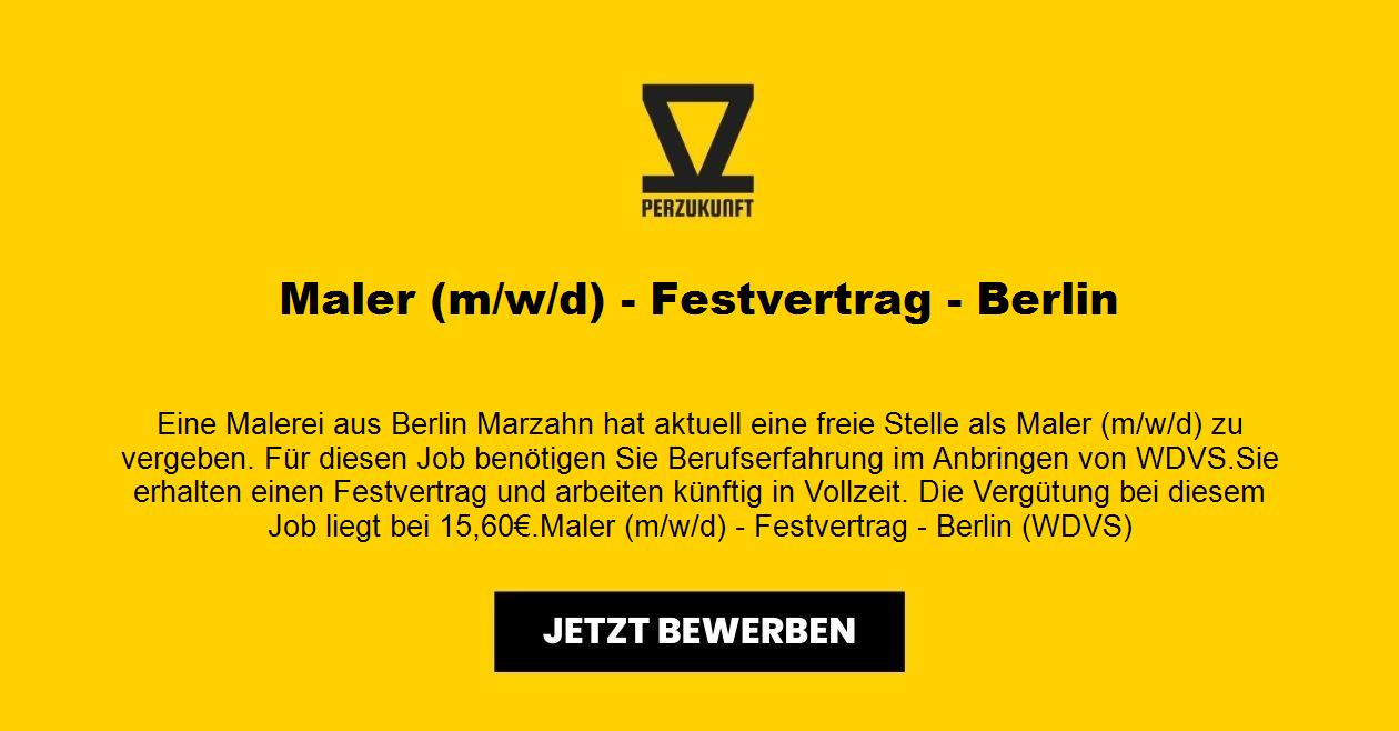 Maler/in (m/w/d) - Festvertrag - Berlin
