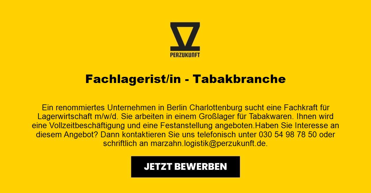 Fachlagerist/in - Tabakbranche - Berlin- Marzahn