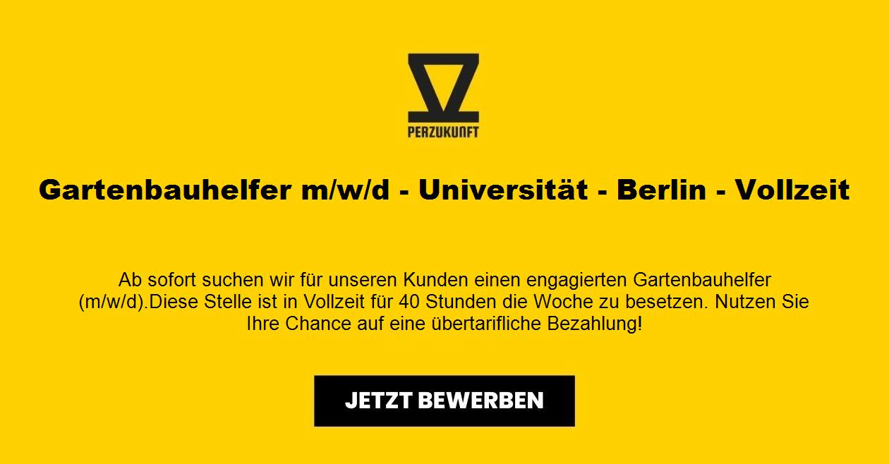 Gartenbauhelfer (m/w/d) - Universität - Berlin  Vollzeit