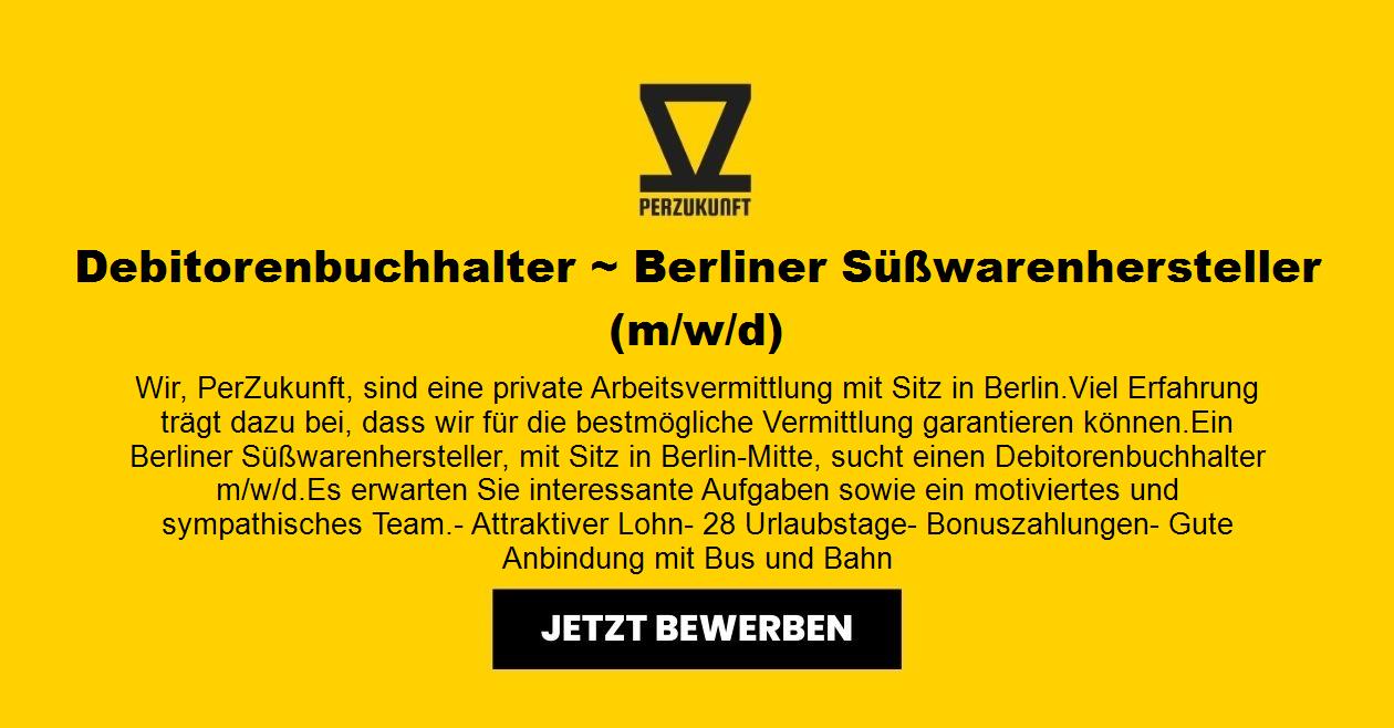 Debitorenbuchhalter ~ Berliner Süßwarenhersteller m/w/d