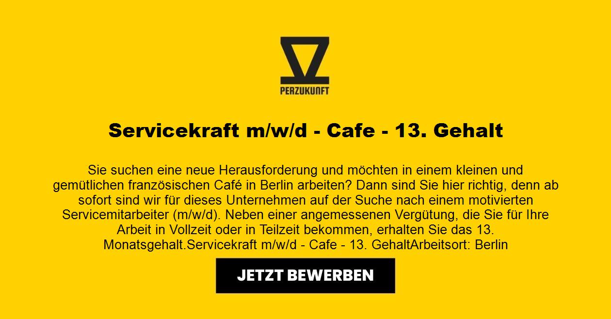 Servicekraft m/w/d - Cafe - 13. Gehalt