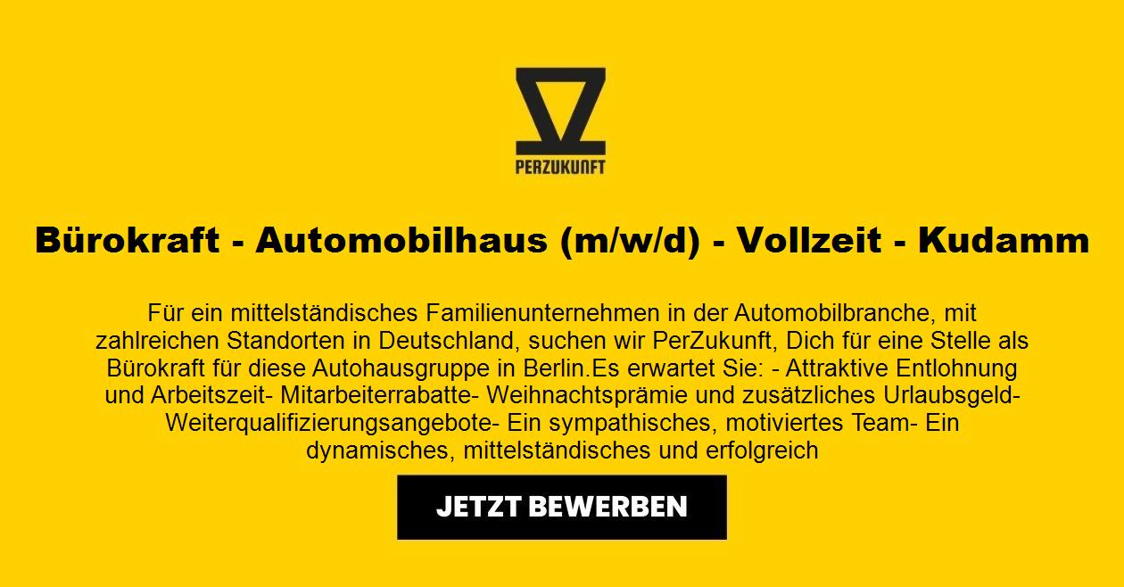 Bürokraft - Automobilhaus (m/w/d) - Vollzeit - Ku´damm