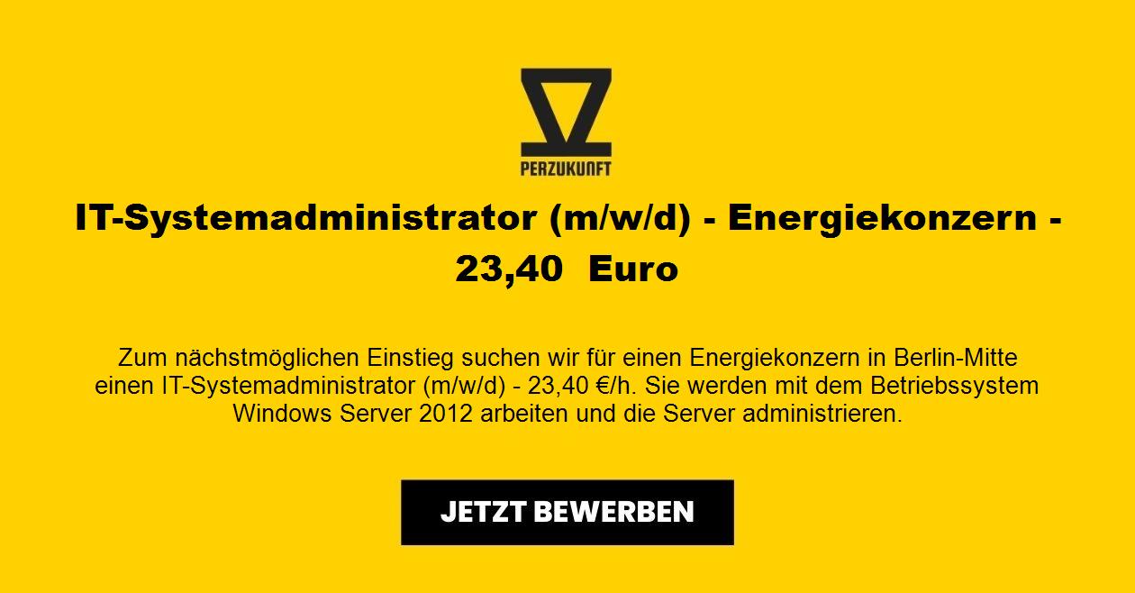 IT-Systemadministrator m/w/d - Energiekonzern -65,33  Euro