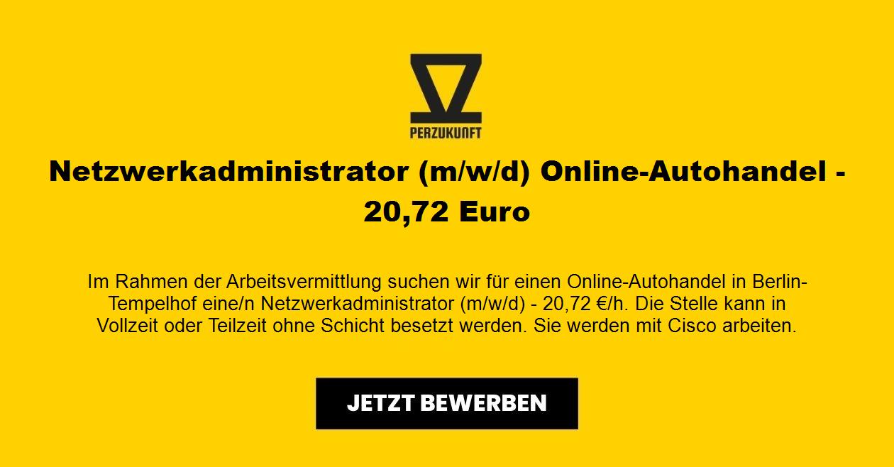 Netzwerkadministrator m/w/d Online-Autohandel - 20,72 Euro