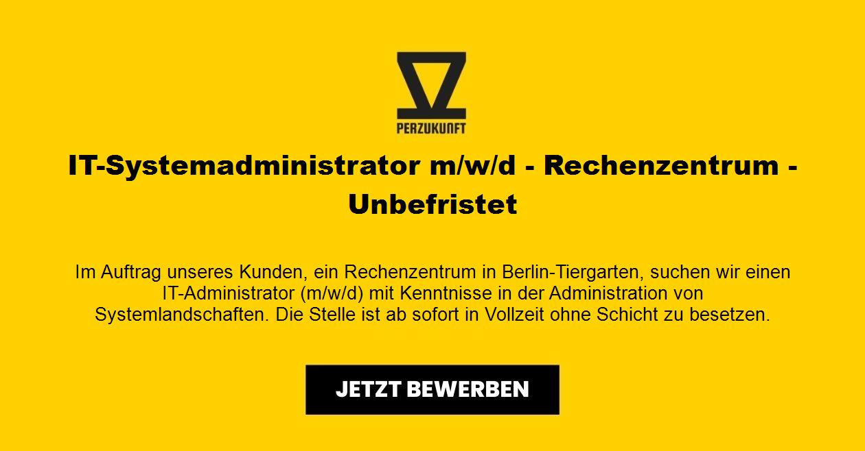 IT-Systemadministrator m/w/d- Rechenzentrum - Unbefristet