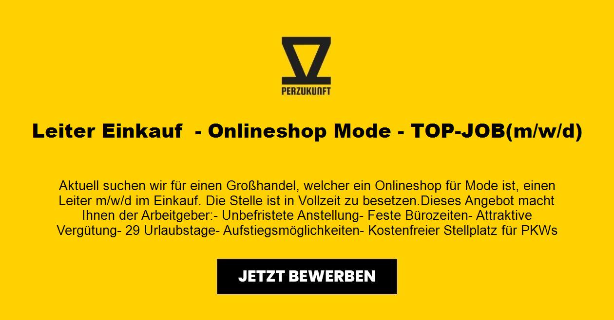 Leiter Einkauf  - Onlineshop Mode - TOP-JOB m/w/d