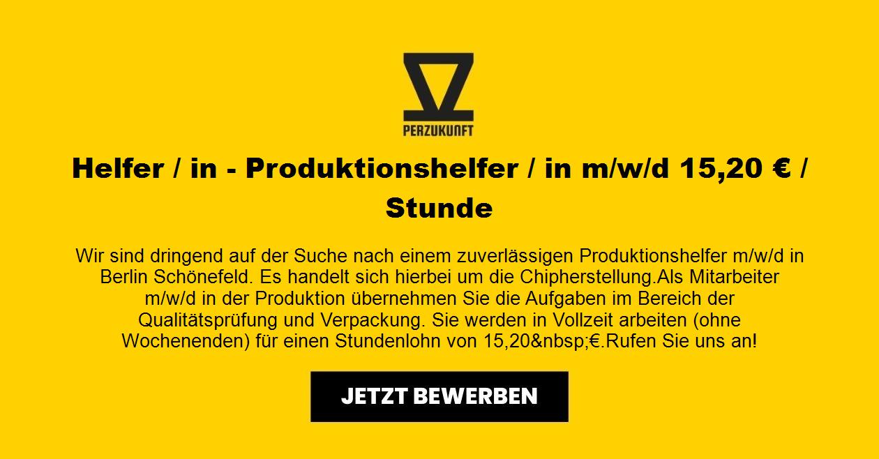 Produktionshelfer m/w/d Elektro - 42,44 €
