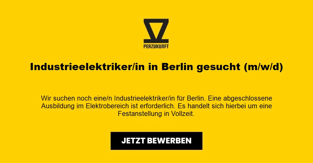 Industrieelektriker/in in Berlin gesucht (m/w/d)