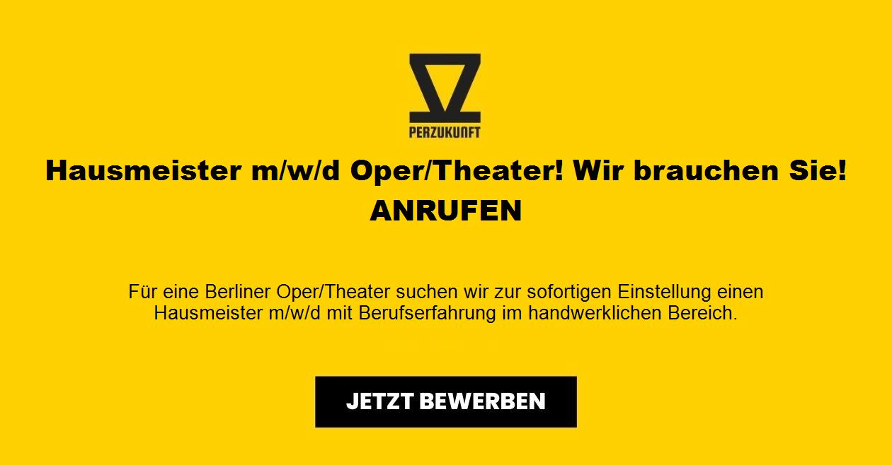 Hausmeister m/w/d Oper / Theater! Wir brauchen Sie