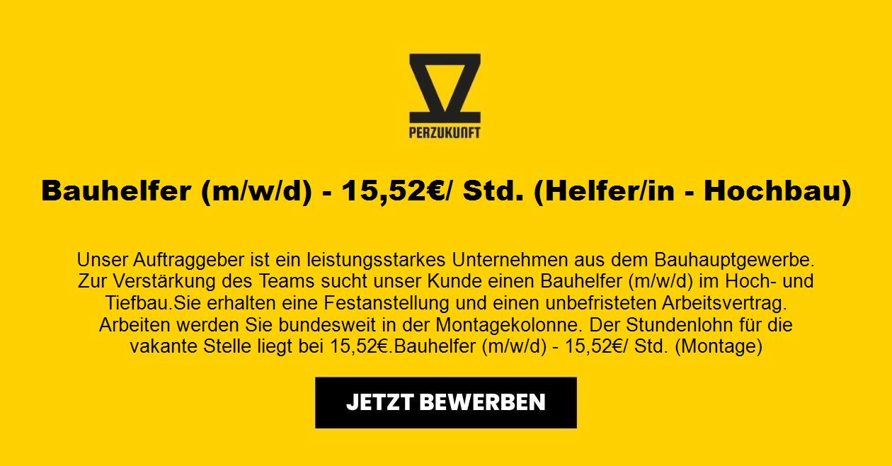 Bauhelfer (m/w/d) - 15,52€/ Std. (Helfer/in - Hochbau)