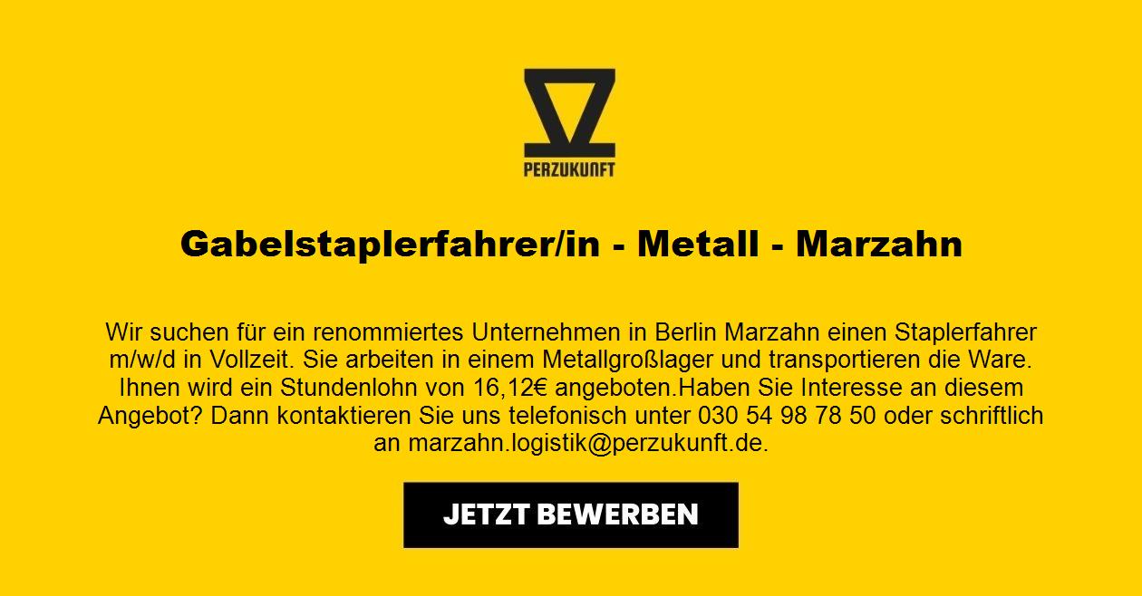 Gabelstaplerfahrer/in (m/w/d) Metall - Marzahn