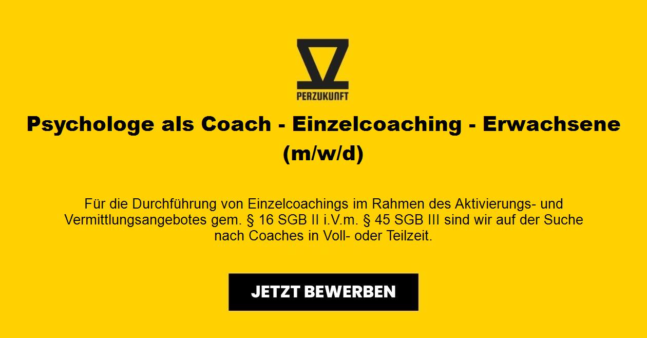 Psychologe als Coach - Einzelcoaching - Erwachsene  (m/w/d)