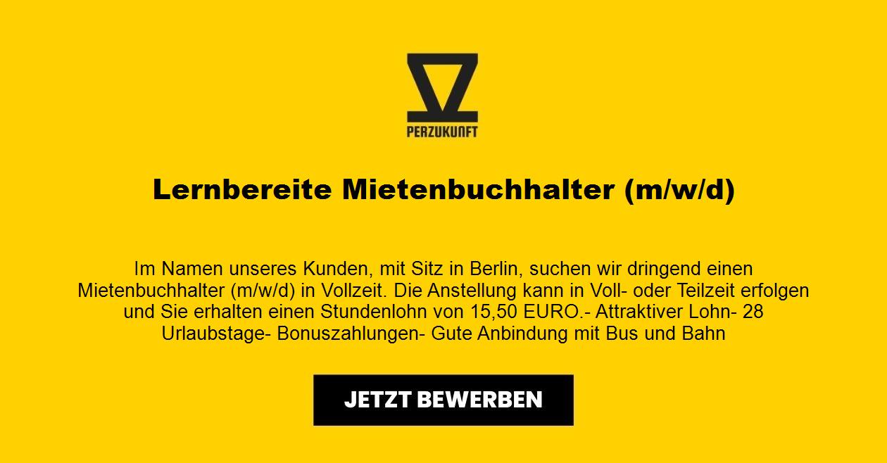 Lernbereite Mietenbuchhalter (m/w/d) 15,50 EURO