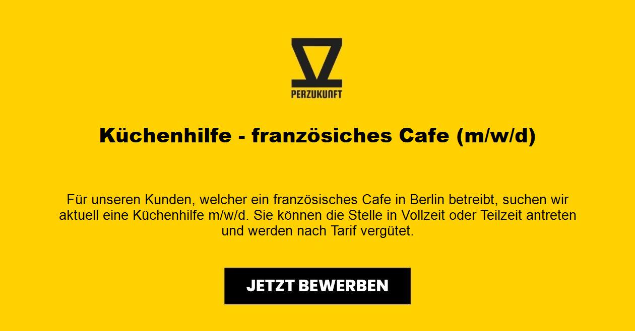 Küchenhilfe (m/w/d) - französiches Cafe - Werktags