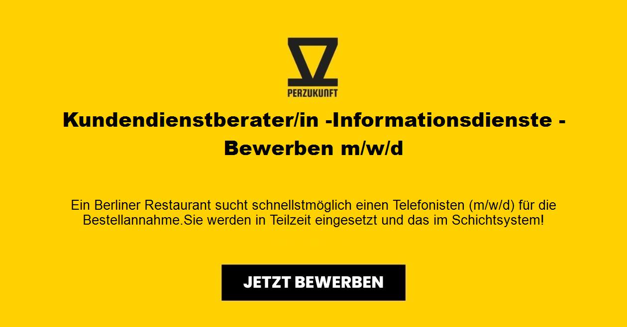 Kundendienstberater m/w/d - Informationsdienste