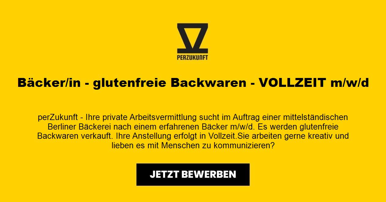 Bäcker - glutenfreie Backwaren - Vollzeit (m/w/d)