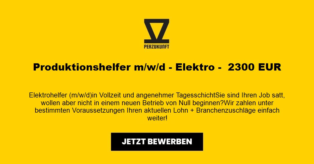 Produktionshelfer m/w/d - Elektro -  32,41 EUR
