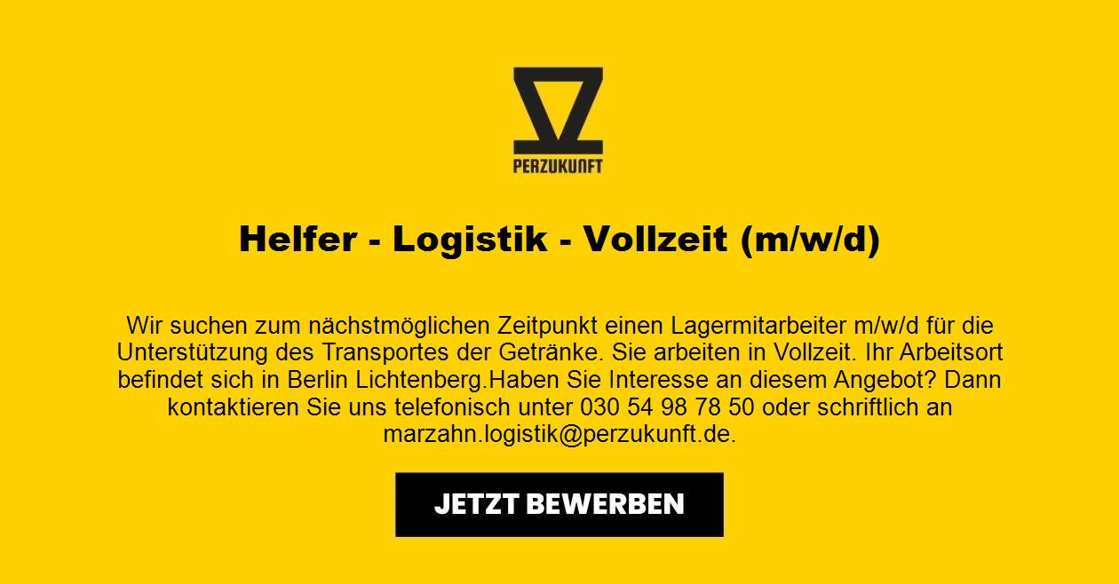 Helfer/in - Logistik in Vollzeit (m/w/d)