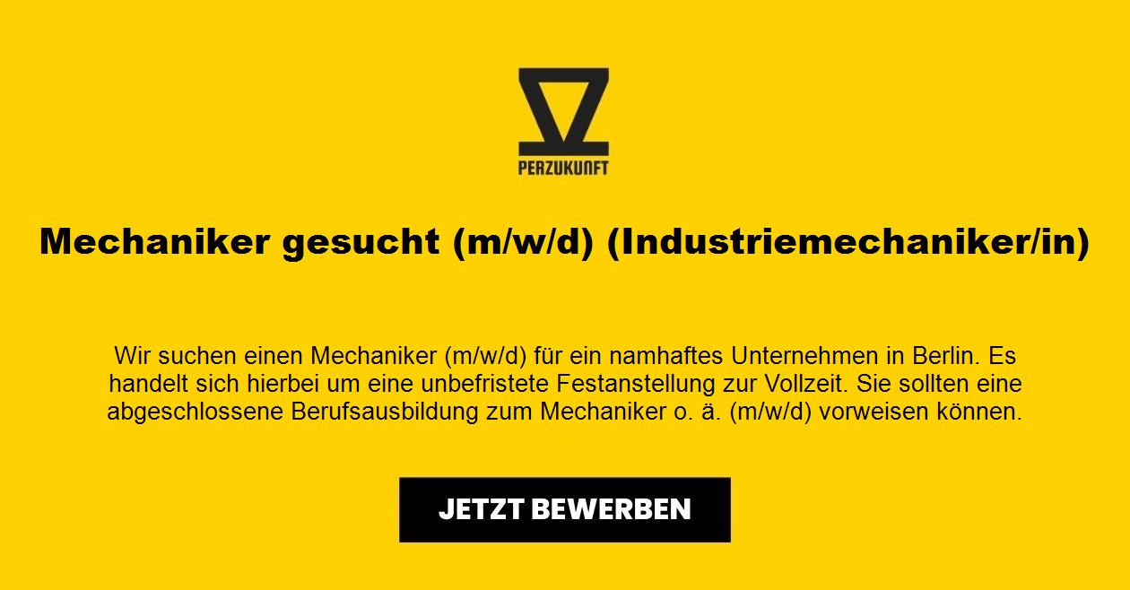 Mechaniker gesucht (m/w/d) (Industriemechaniker/in)