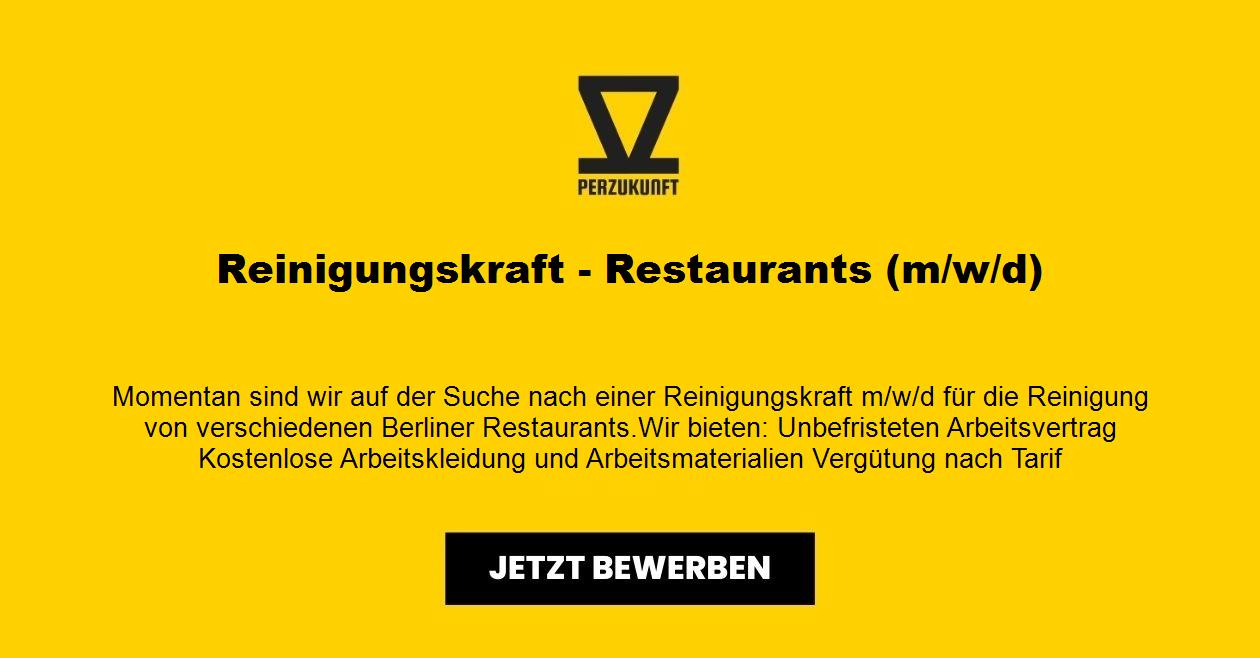 Reinigungskraft - Türkisch Restaurants (m/w/d) -13,50€ Std.