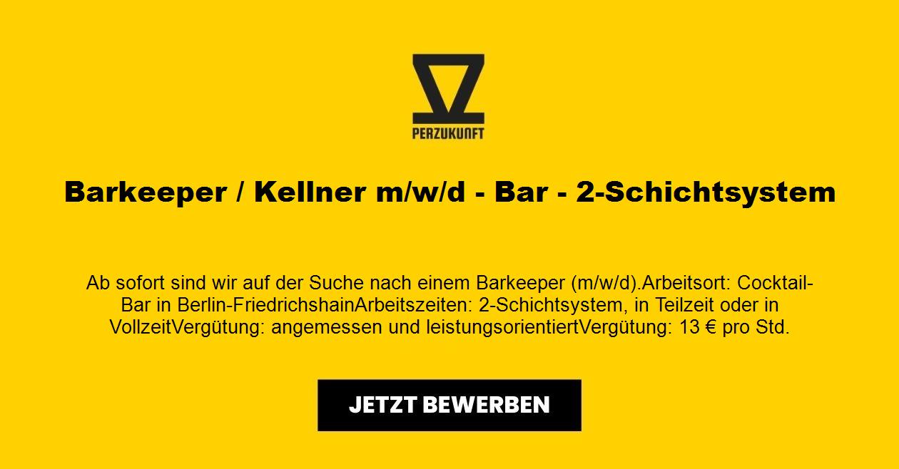 Barkeeper / Kellner (m/w/d) - Unbefristet