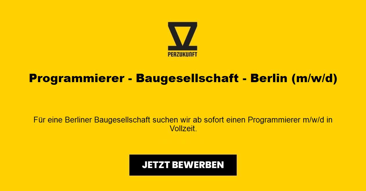 Programmierer (m/w/d) - Baugesellschaft - Berlin