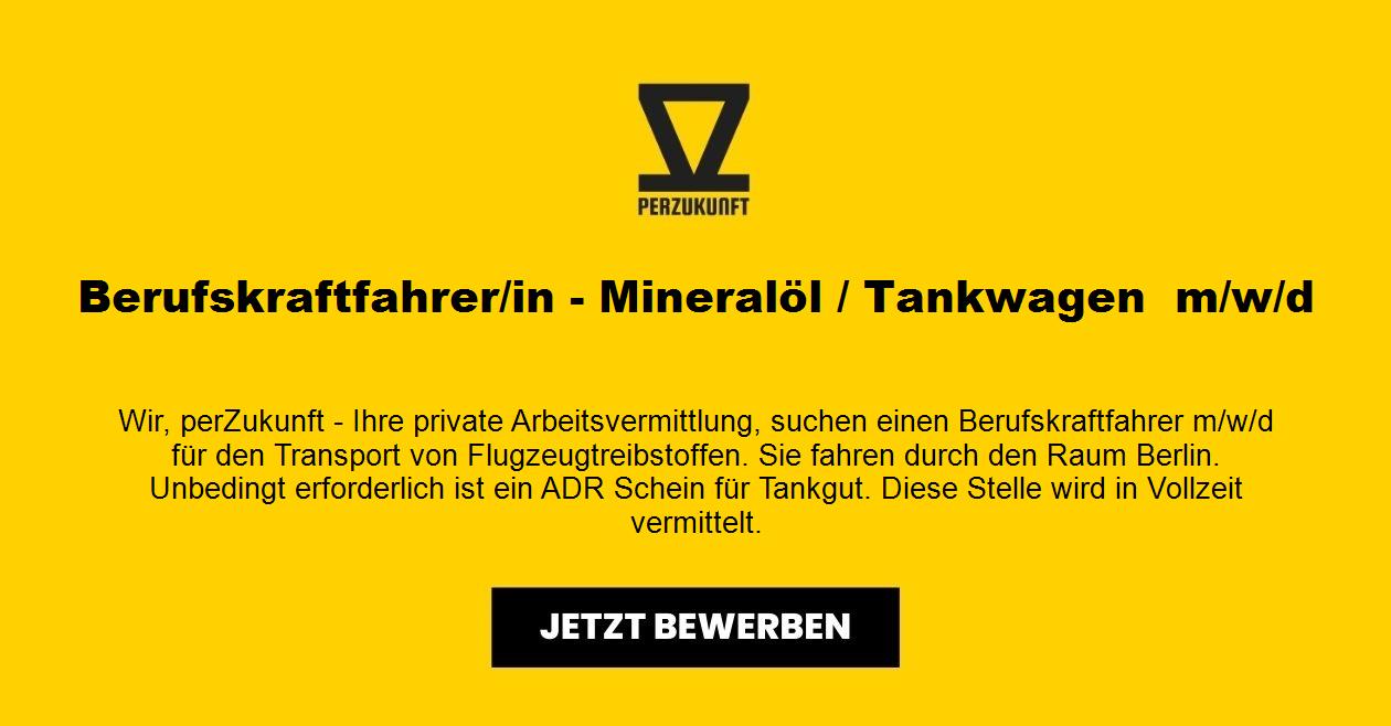 Kraftfahrer (m/w/d) - Mineralöl / Tankwagen