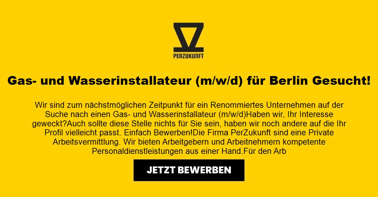 Gas Und Wasserinstallateur (M/W/D) PerZukunft