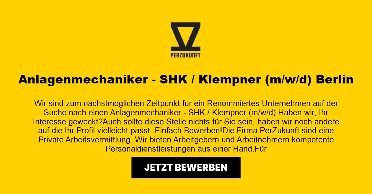Anlagenmechaniker (m/w/d) - SHK / Klempner