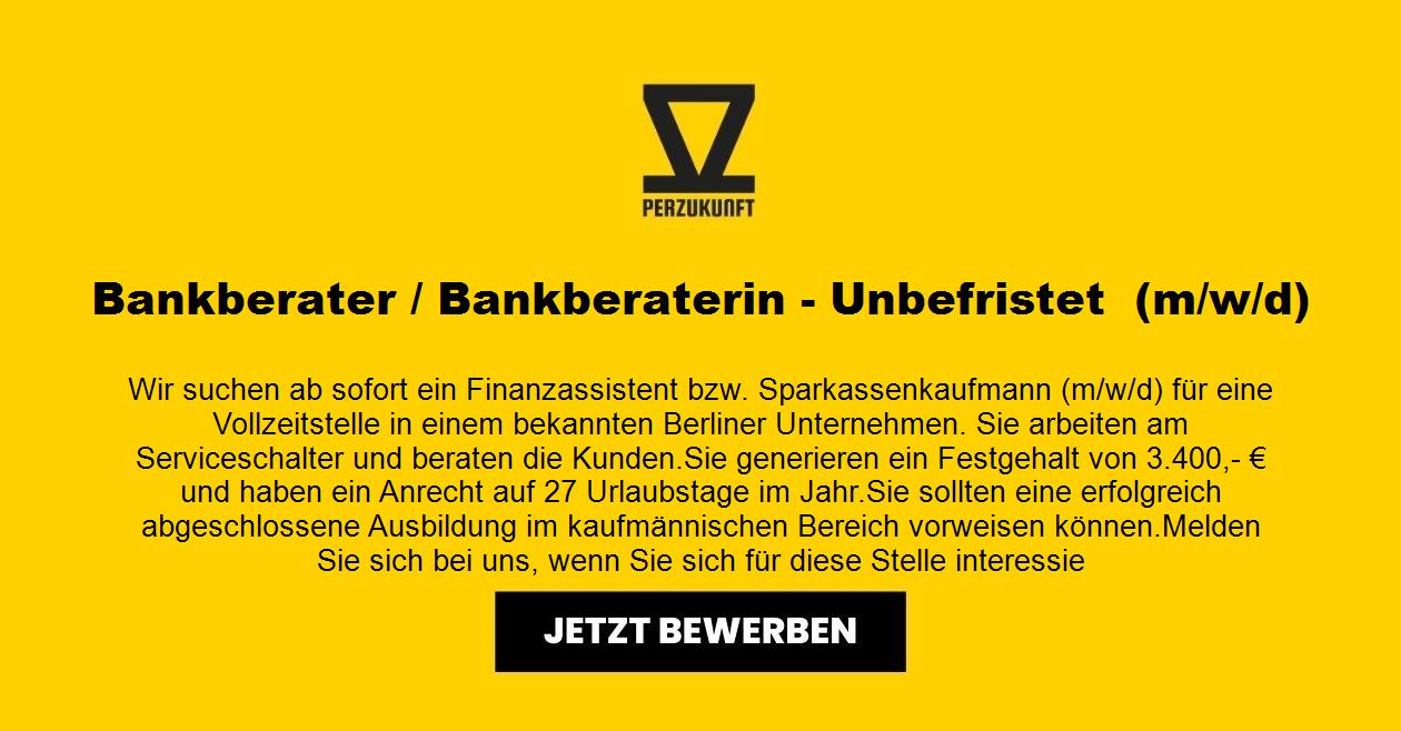 Bankberater / Bankberaterin - Unbefristet m/w/d