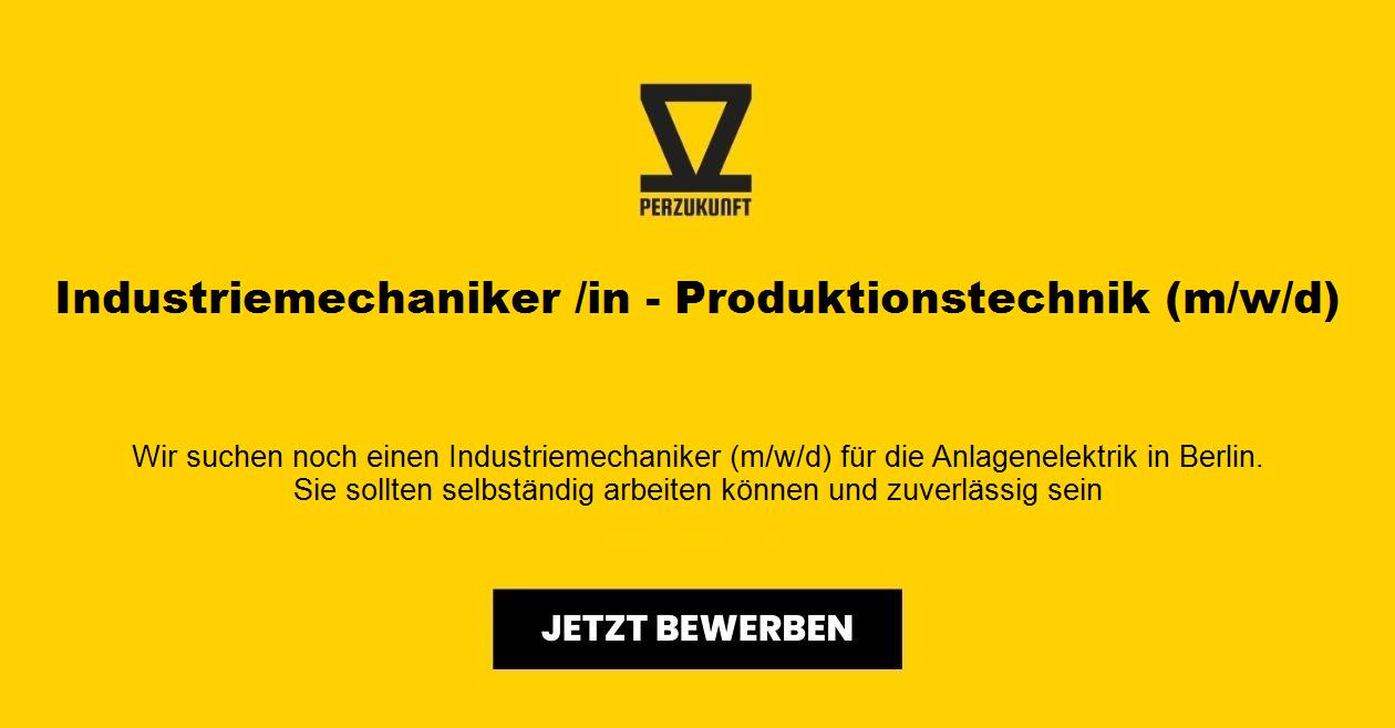 Industriemechaniker - Produktionstechnik (m/w/d) Berlin