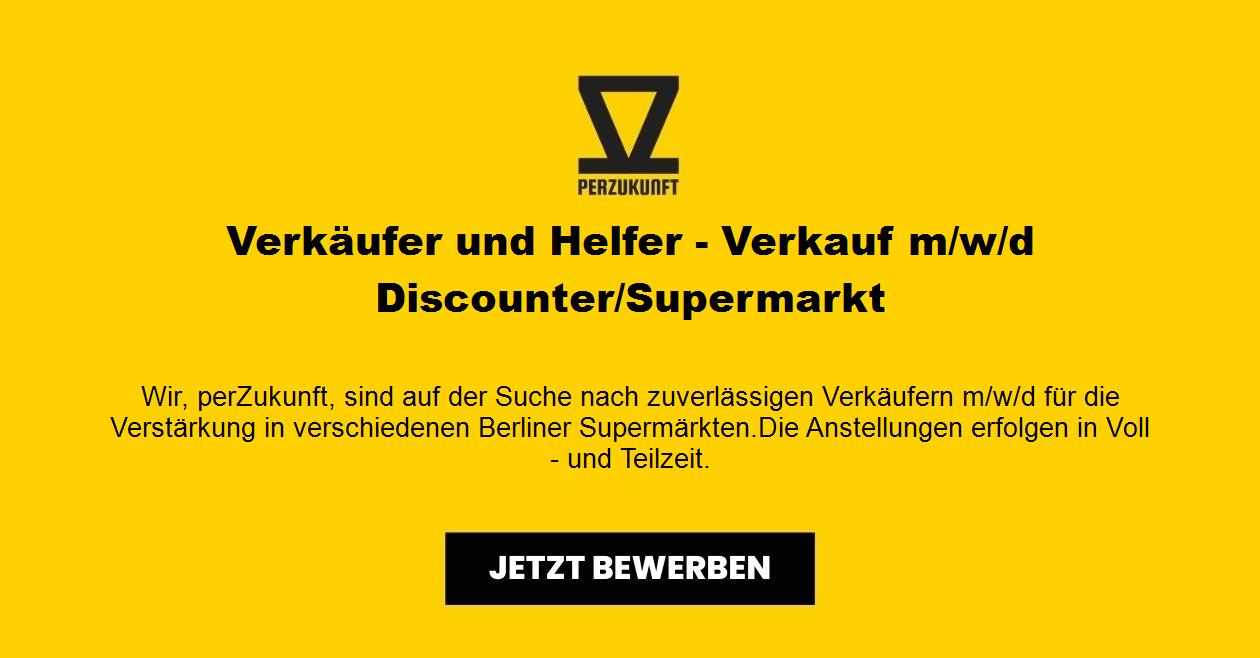 Verkäufer und Helfer - Verkauf m/w/d - Discounter/Supermarkt