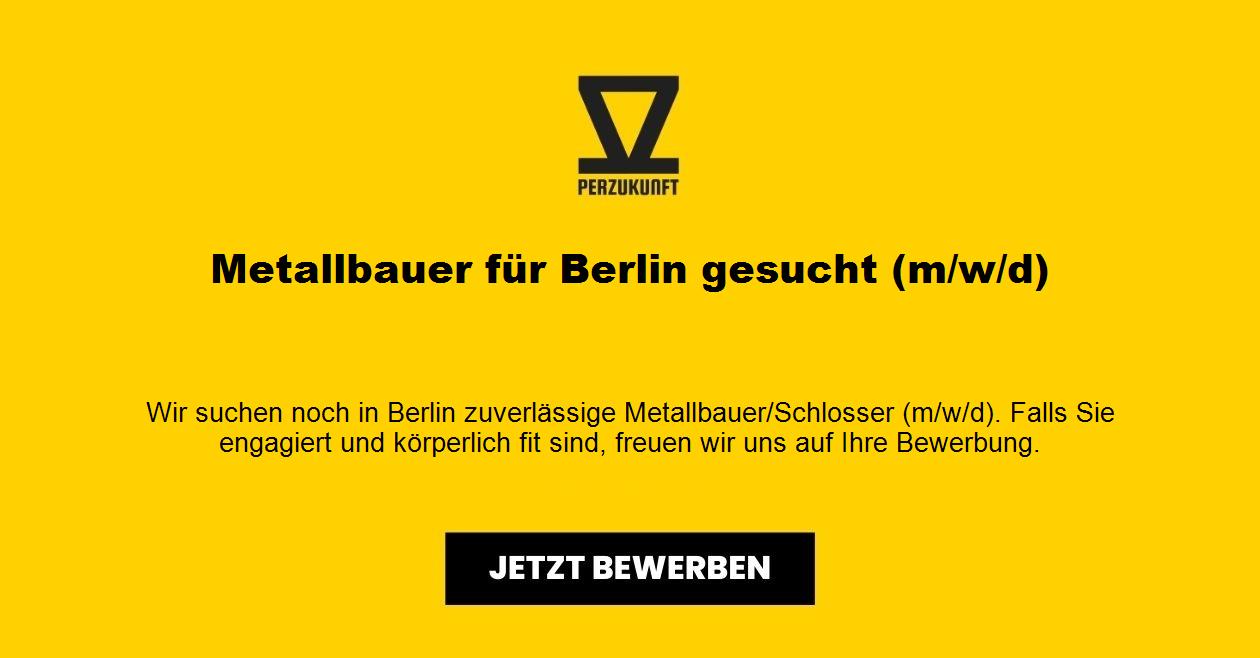 Metallbauer  (m/w/d) für Berlin Hohenschönhausen gesucht