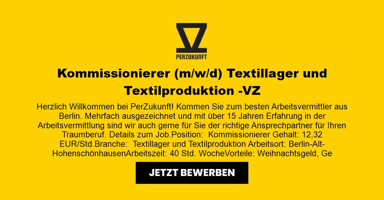Kommissionierer m/w/d - Textillager / Textilproduktion