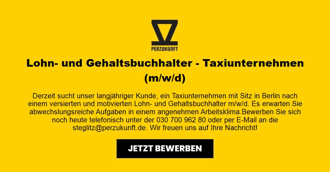 Lohn- und Gehaltsbuchhalter - Taxiunternehmen (m/w/d)