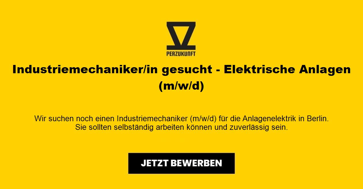 Industriemechaniker m/w/d gesucht - Elektrische Anlagen