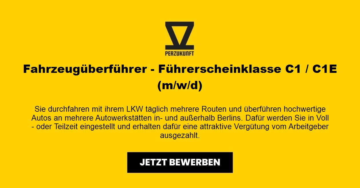 Fahrzeugsüberführer (m/w/d) - Führerscheinklasse C1 / C1E