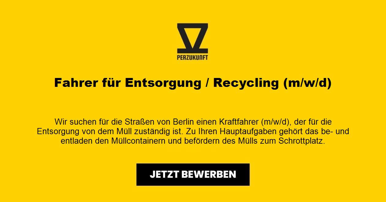Fahrer für Entsorgung / Recycling (m/w/d)