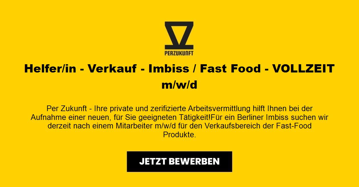 Helfer m/w/d - Verkauf - Fast Food