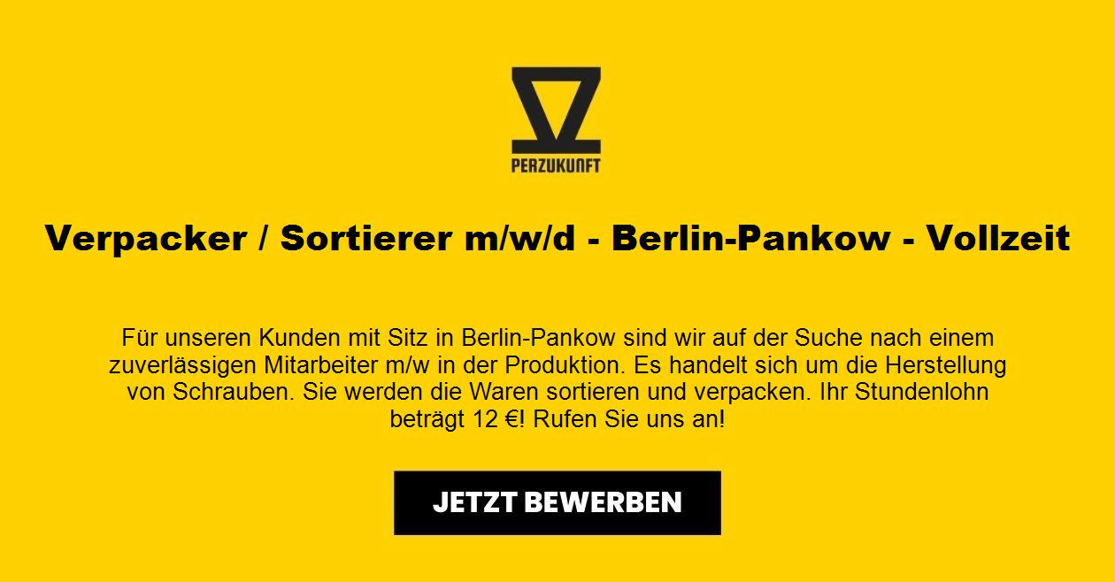 Verpacker / Sortierer (m/w/d) - Berlin-Pankow - Vollzeit