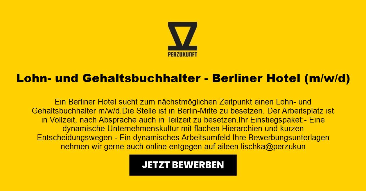 Lohn- und Gehaltsbuchhalter - Berliner Hotel (m/w/d)