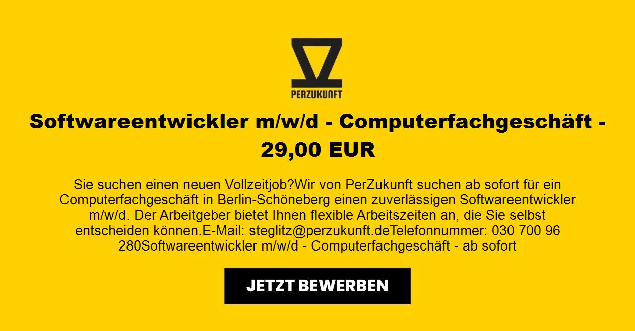 Softwareentwickler m/w/d - Computerfachgeschäft - 80,98 €