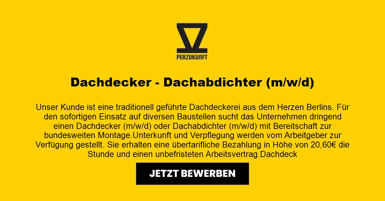 Dachdecker - Dachabdichter (m/w/d)