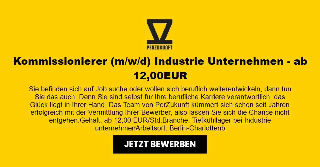 Kommissionierer m/w/d Industrie Unternehmen - ab 12,00 EUR