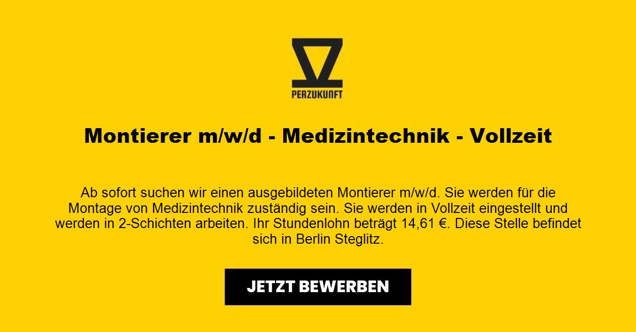 Montierer m/w/d - Medizintechnik - Vollzeit